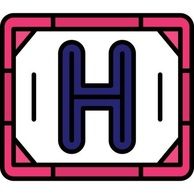 Modern b 'nin vektör çizimi müziğin sembolünden yoksundur