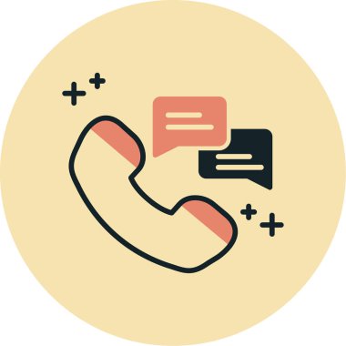 - Telefon. Web simgesi basit illüstrasyon