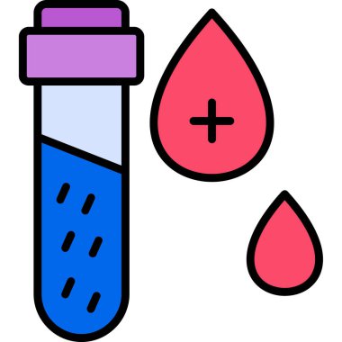 kan ikonu, modern tasarım çizim tasarımı