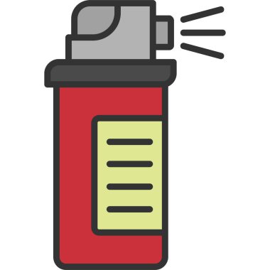 Beyaz arkaplanda izole edilmiş daha açık renkli simge. resimleme