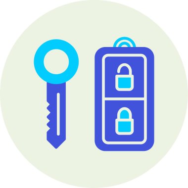 Kilit. Web simgesi basit illüstrasyon