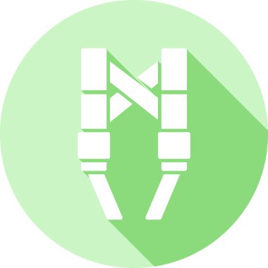 çapraz ip, illüstrasyon, beyaz arkaplan üzerinde vektör.