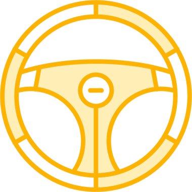 Araba tekerleği. Basit resimleme