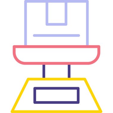 Mobilya simgesinin vektör illüstrasyonu