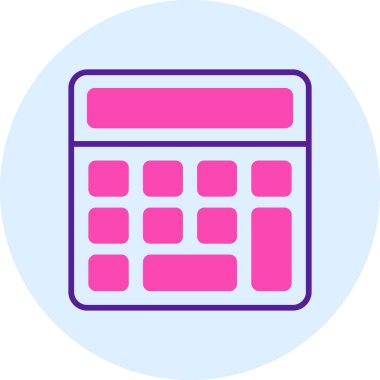 hesap makinesi simgesi vektör illüstrasyonu