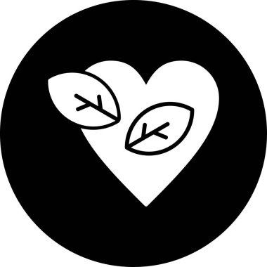 Kalp. Web simgesi basit tasarım