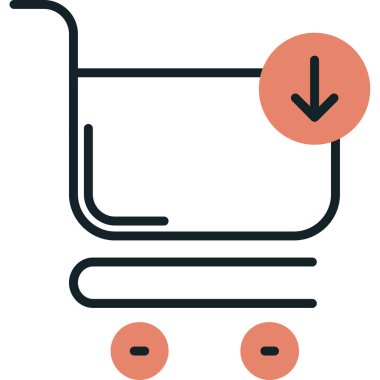 Alışveriş arabası. Basit tasarım