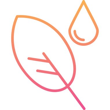 Yaprak ikonu vektör illüstrasyonu