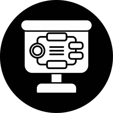 Seo simgesinin vektör illüstrasyonu