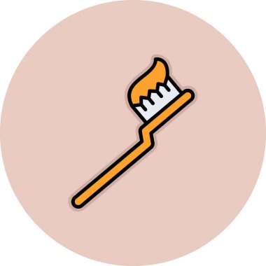 vektör illüstrasyonu, fırça simgesi