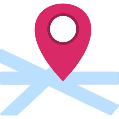 konum. Web simgesi basit illüstrasyon