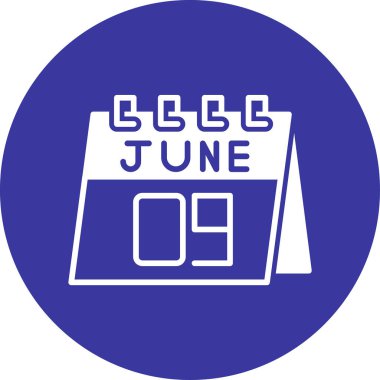 Takvim simgesi vektör illüstrasyonu