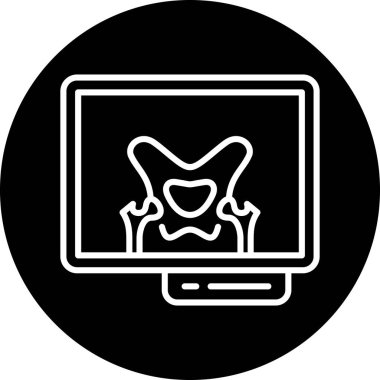 Dizüstü bilgisayar simgesi vektör çizimi