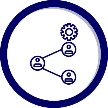 ağ vites vektör simgesi