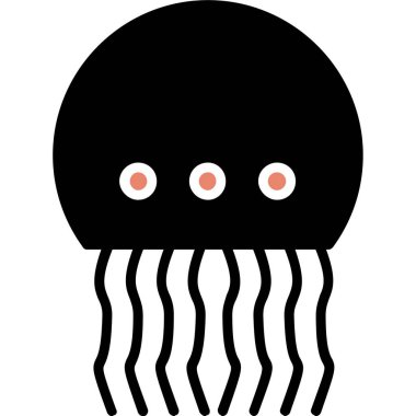 ahtapot simgesi vektörü beyaz arkaplanda izole edildi, ahtapot işareti, konsept işareti ve semboller