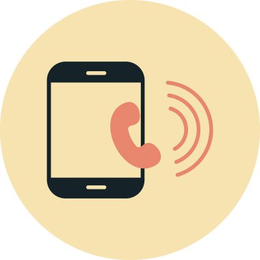 - Telefon. Web simgesi basit illüstrasyon