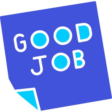 İyi iş modern renkli vektör simgesi