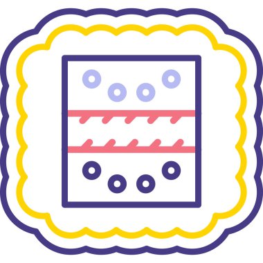 Gıda simgesinin vektör illüstrasyonu