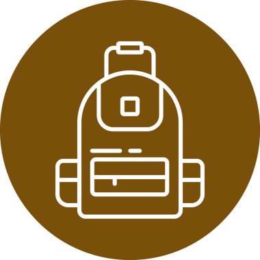 Çemberdeki yiyeceklerin vektör simgesi