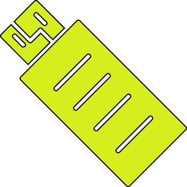 Sarı ve siyah çizgi simgesinin gösterimi