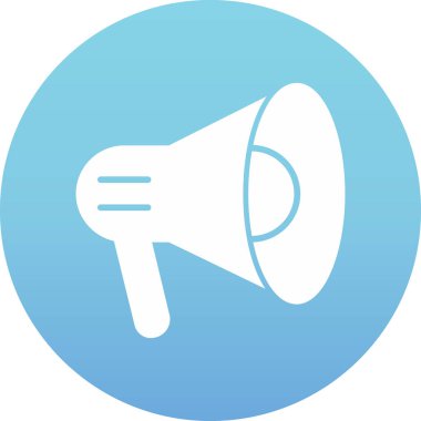 megafon basit simge vektör çizim