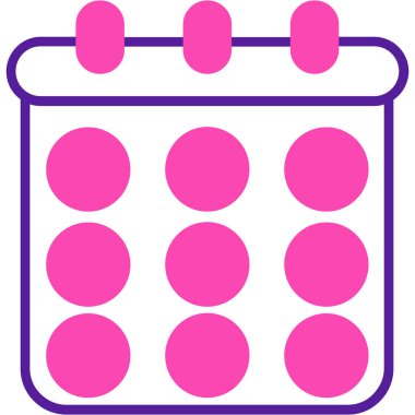 Takvim. Web simgesi basit illüstrasyon