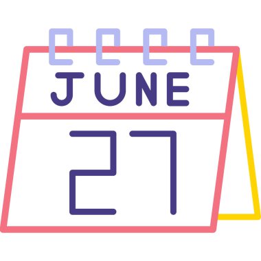 Haziran 23 vektör simgesi tasarımı