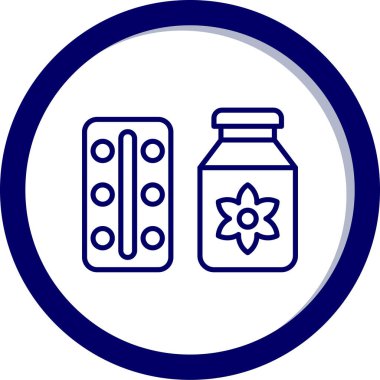 İlaç simgesinin vektör illüstrasyonu