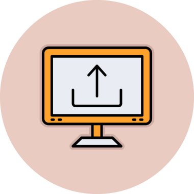 bilgisayar simgesi vektör illüstrasyonu