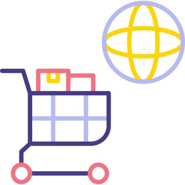 Alışveriş arabası. Basit tasarım