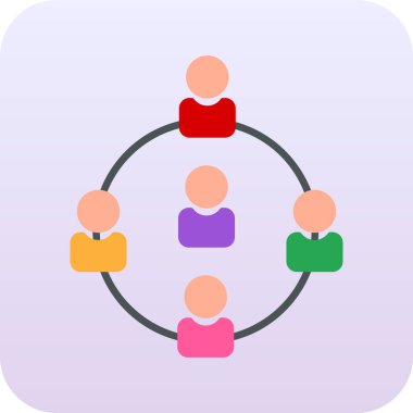 Sosyal ağ vektör simgesi