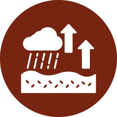 Bulut. Web simgesi basit illüstrasyon