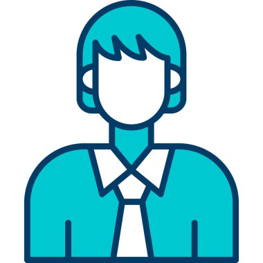 İş adamı vektörü illüstrasyonu, simge elemanı arkaplanı