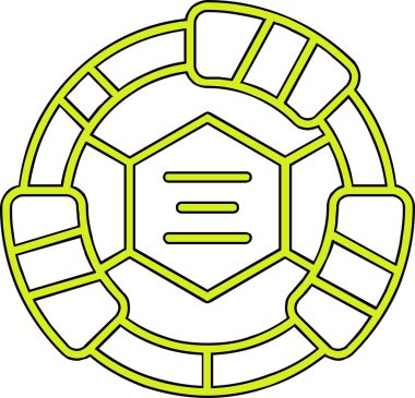 Kaplumbağa simgesi, karikatür tarzı