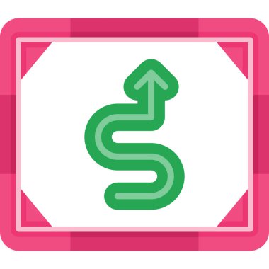 Modern bir işaretin vektör illüstrasyonu