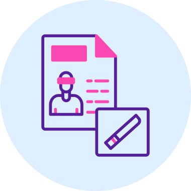 Belge simgesinin vektör illüstrasyonu