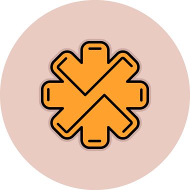 Haç. Web simgesi basit illüstrasyon