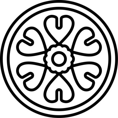 Çiçek çelenginin vektör çizimi