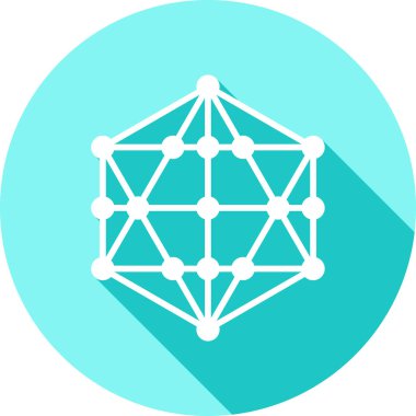 şebeke. Web simgesi basit illüstrasyon