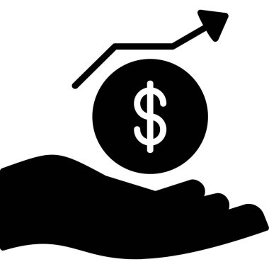 Dolar vektör sembolü düz simge