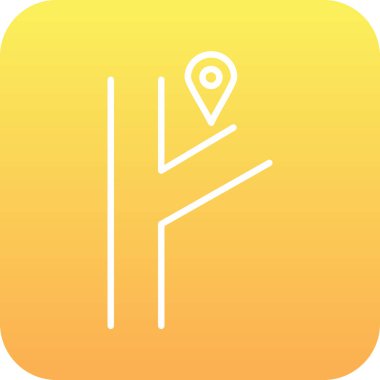 harita PIN simge vektör çizim