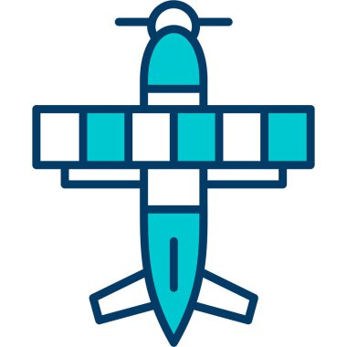 Uçak. Web simgesi basit illüstrasyon