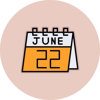 Takvim simgesi vektör illüstrasyonu