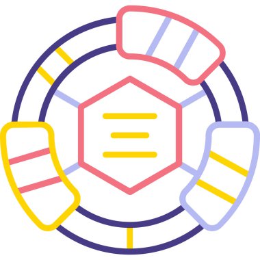 futbol topu web simgesi basit tasarım vektörü çizimi