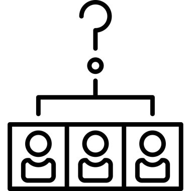 iş yönetimi simgesi, vektör illüstrasyonu