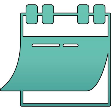 Takvim simgesi. Web için takvim vektör simgelerinin basit çizimi