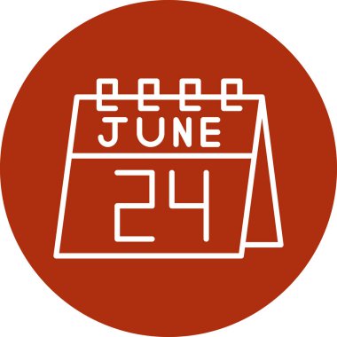 Takvim simgesinin vektör illüstrasyonu