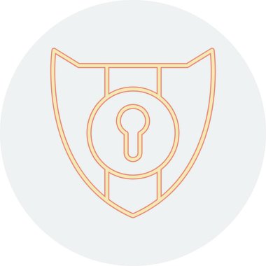 kalkan ikon vektör illüstrasyonu