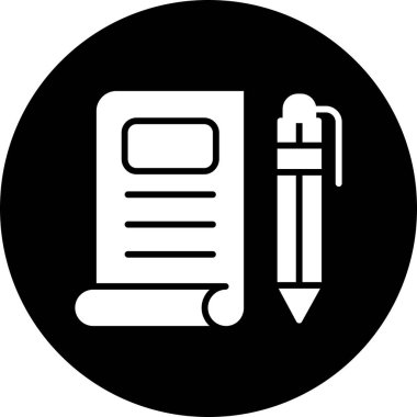 Belge simgesinin vektör illüstrasyonu