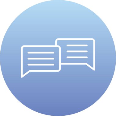 vektör iletisi düz simgesi